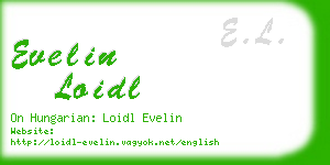 evelin loidl business card